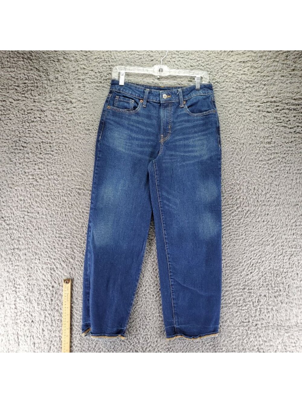 Old Navy Jeans Womens 6 Petite Blue O.G. Loose Stretch Denim